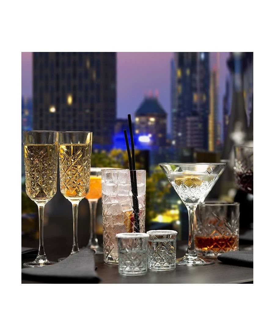 Pasabahce Imperial Set of 12 Flute Glasses 21.5 cl