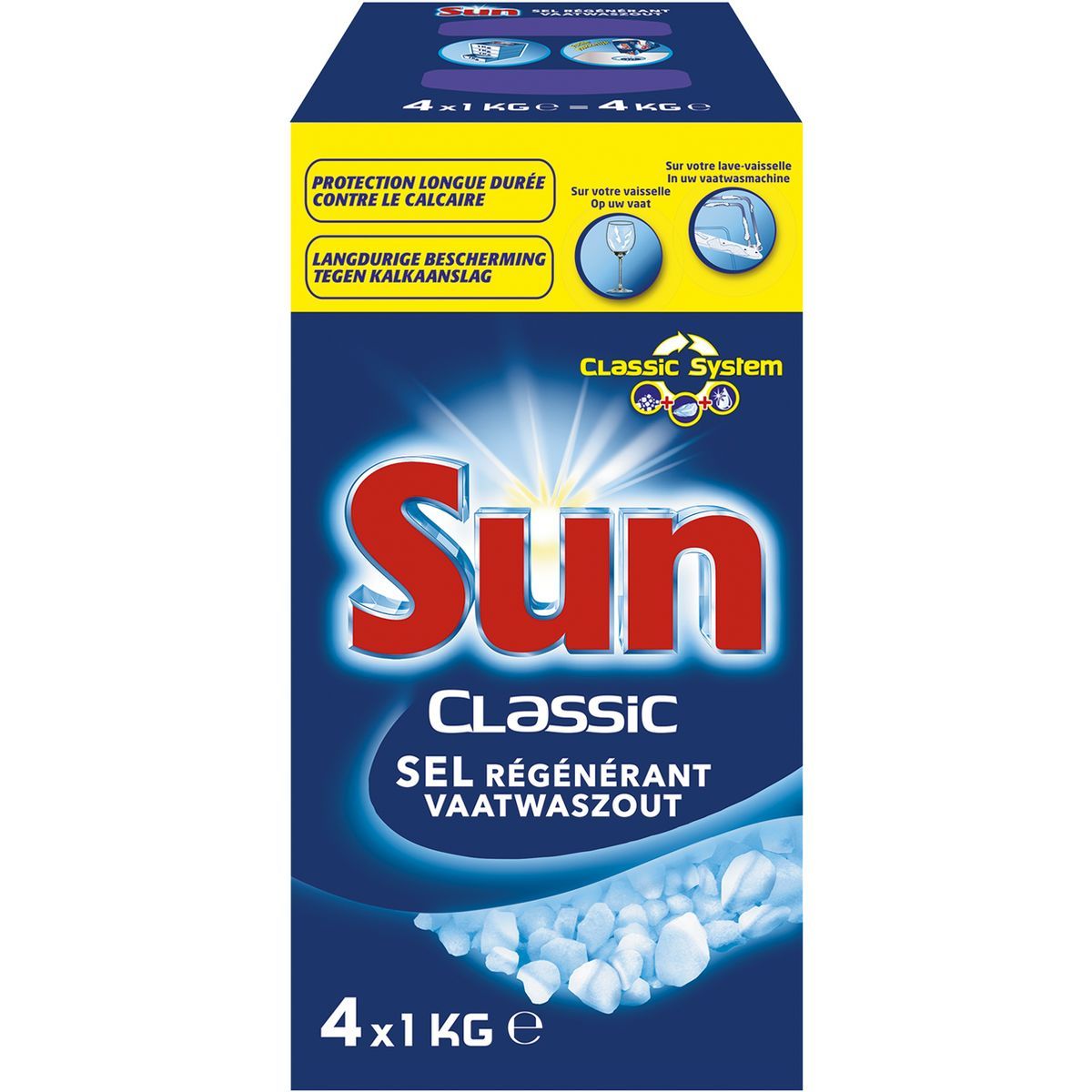 Sun Classic Sel Régénérant Pour Lave Vaisselle 4 Kg - RC Diffusion