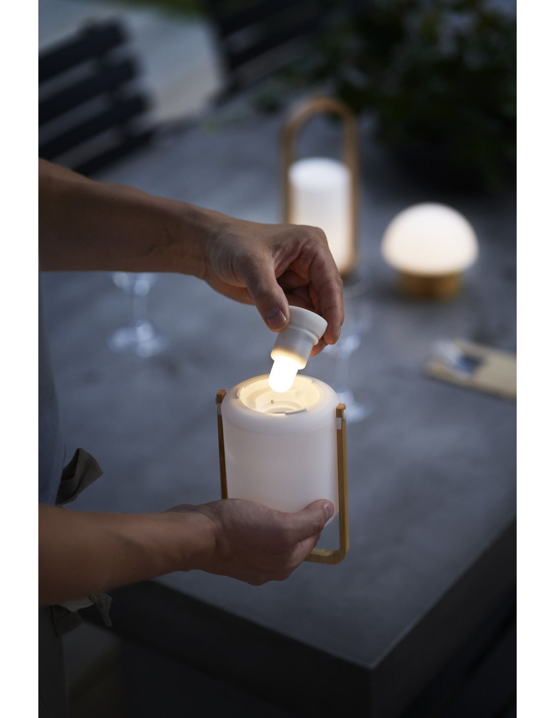 12 bougies led rechargeables Duni - Voussert