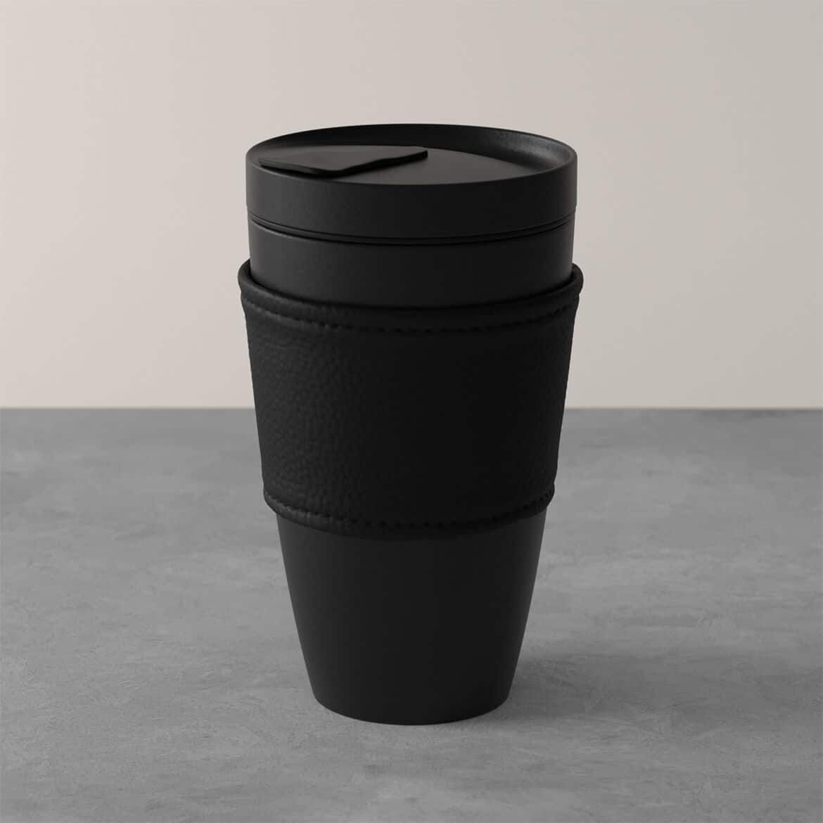 Mug céramique magique 330ml (11oz) Noir mat - Qualité AAA - Diamètre 82mm