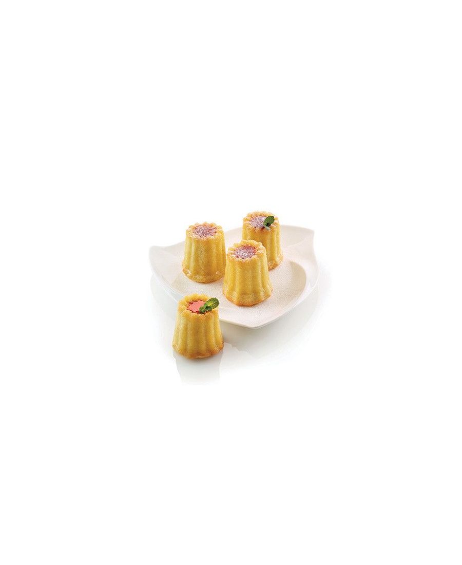 Lot De 8 Moules En Silicone Pour Cannelés Bordelais - Couleur Brique - Neuf Instanlly Store