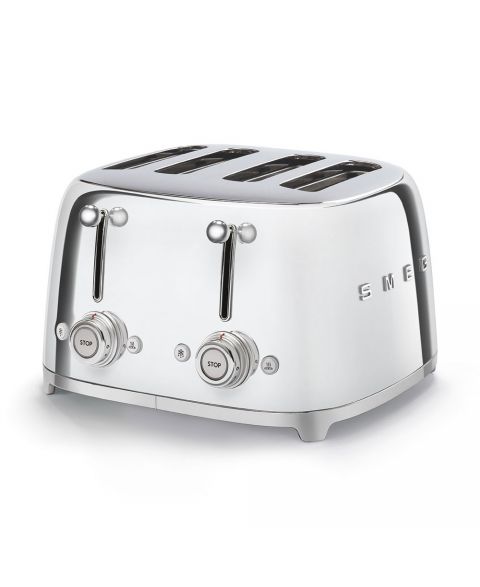 SMEG Toaster/Grille-pain 2 Tranches Années 50 Blanc Edition TSF01WHEU